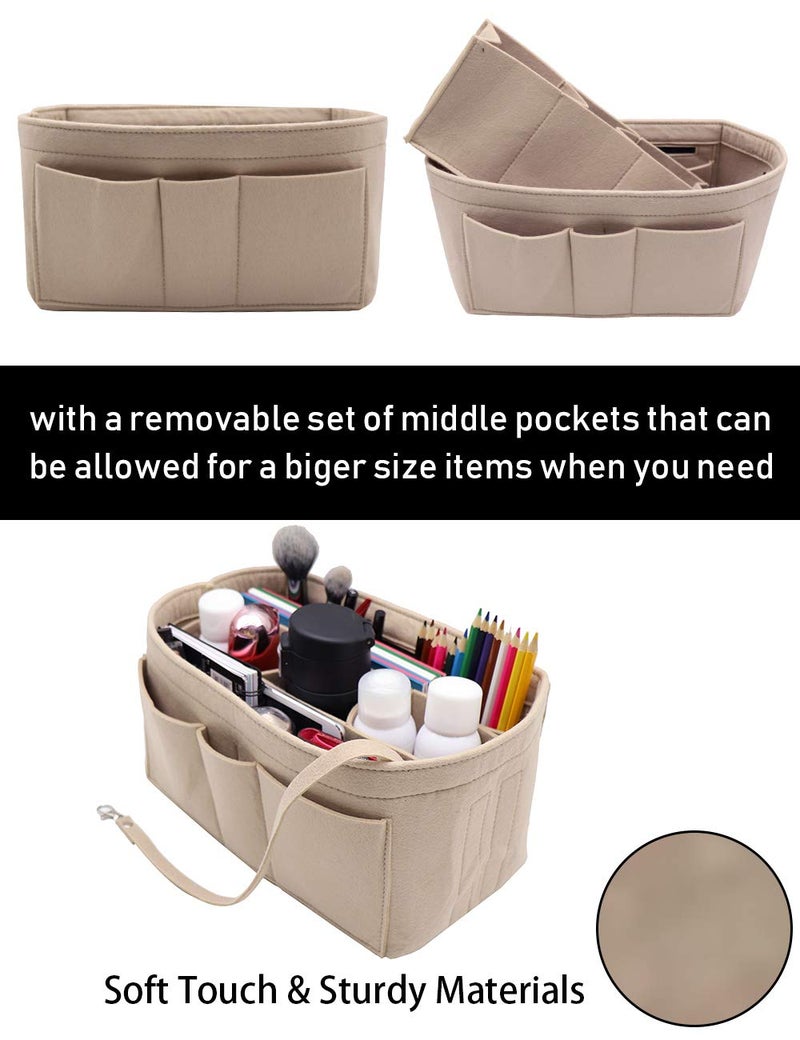 LEXSION Felt Insert Bag Organizer Bag In Bag For Handbag Purse Organizer Fits Speedy Neverful - Image 3