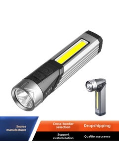 Generic Multi-function Flashlight Strong Light Auto Repair Work Light Strong Magnetic Outdoor Lighting Side Light Long Endurance Flashlight-Colour:911 Aluminum Head  - Image 2