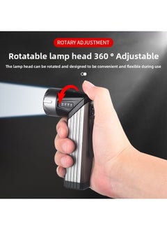 Generic Multi-function Flashlight Strong Light Auto Repair Work Light Strong Magnetic Outdoor Lighting Side Light Long Endurance Flashlight-Colour:911 Aluminum Head  - Image 3