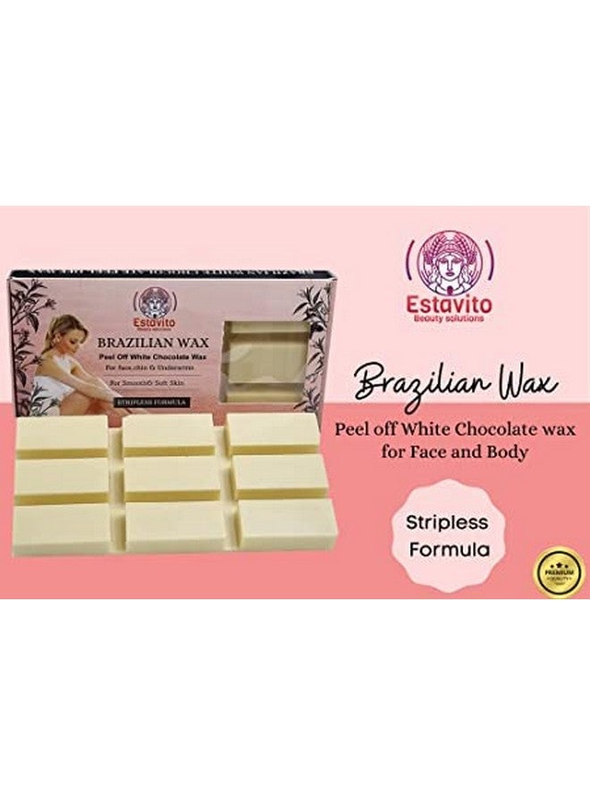 ESTAVITO Brazilian White Chocolate Strip-less Wax 500gms | PACK OF 2 | FACIAL HAIR REMOVING WAX | For Face, upper lips and chin | Get smooth & Soft skin | - Image 2
