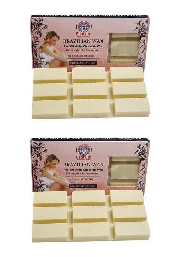 ESTAVITO Brazilian White Chocolate Strip-less Wax 500gms | PACK OF 2 | FACIAL HAIR REMOVING WAX | For Face, upper lips and chin | Get smooth & Soft skin | - Image 1