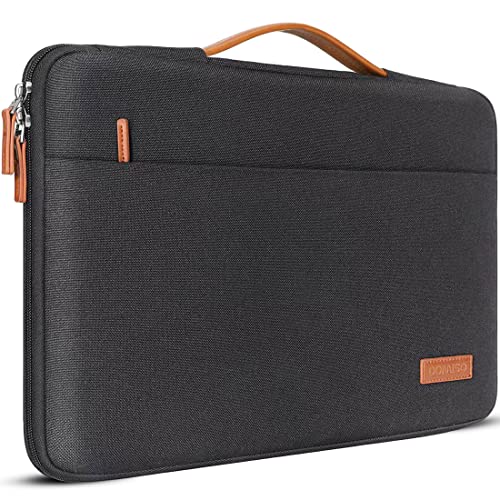 DOMISO 14 inch Laptop Case Sleeve Protective Cover Compatible with 15 inch MacBook Air M4 M3 M2,MacBook Pro,14-15 inch HP Dell ASUS Lenovo Chromebook,Waterproof Computer Cases Bag with Handle,Black - Image 1