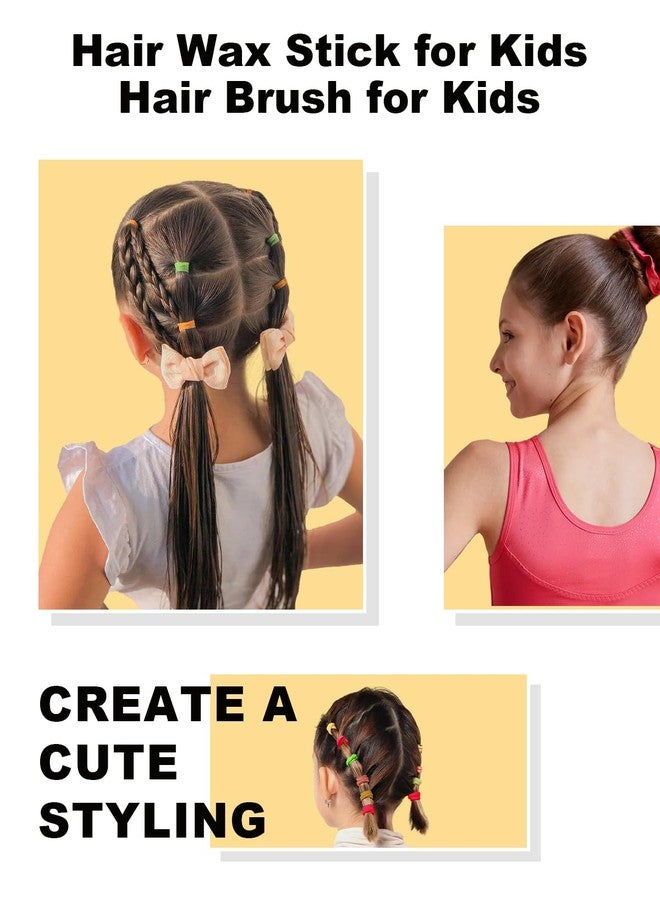 ANWOOR Slick Back Hair Brush, Hair Wax Stick Set- Taming Flyaways & Smoothing Ponytail, Baby Hairs, Edge Control - Hair Bun Accessories for Teen Girl, Kids & Women Gifts Trendy Stuff - Image 3