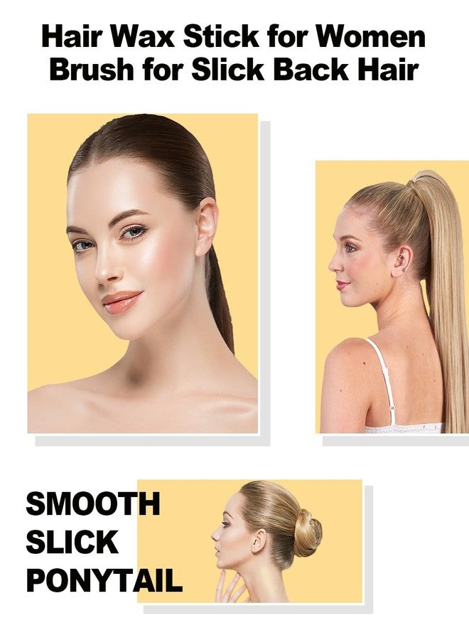 ANWOOR Slick Back Hair Brush, Hair Wax Stick Set- Taming Flyaways & Smoothing Ponytail, Baby Hairs, Edge Control - Hair Bun Accessories for Teen Girl, Kids & Women Gifts Trendy Stuff - Image 4