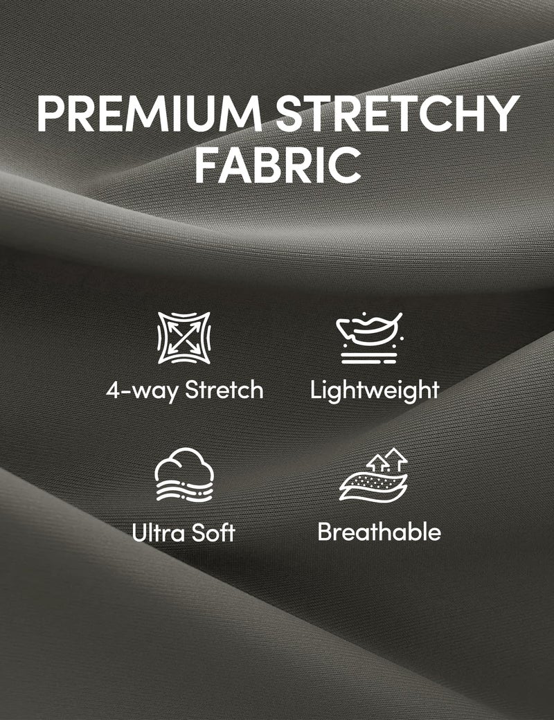 IUGA Womens Dress Pants Wide Leg Pull On Stretchy Work Pants Women High Waisted Business Casual Trousers with Pockets - Image 4
