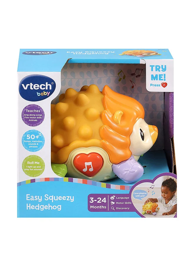 vtech Easy Squeezy Hedgehog, Baby, Interactive And Developmental Toy With Sounds And Music, For Boys And Girls, Suitable For Ages 3 Months+