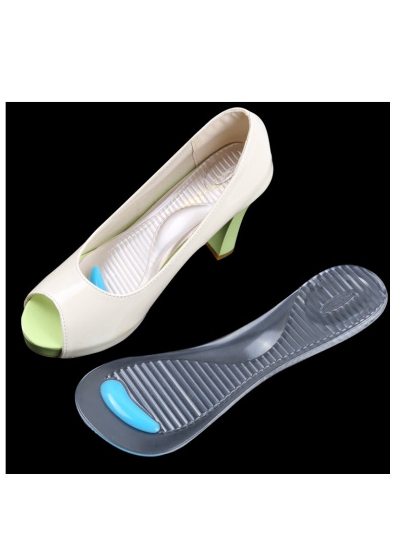 OASIS-TH 1 Pair Silicone Gel Arch Support Insole Women Shoes Inserts Pain Relief Fit For All Size - Image 1