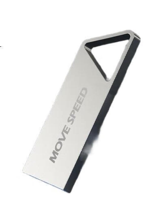 Move Speed 4Gb Usb Flash Drive, Usb2.0, Tiensanjiao Series, Silver, Compact And Portable, Shockproof And Drop-Resistant, Dual-Use Metal Mini Flash Drive For Car And Computer - Image 2