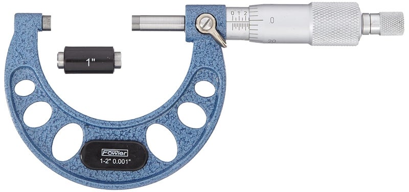 Fowler 52-253-102-1, Premium Outside Inch Micrometer with 1-2" Measuring Range - Image 1