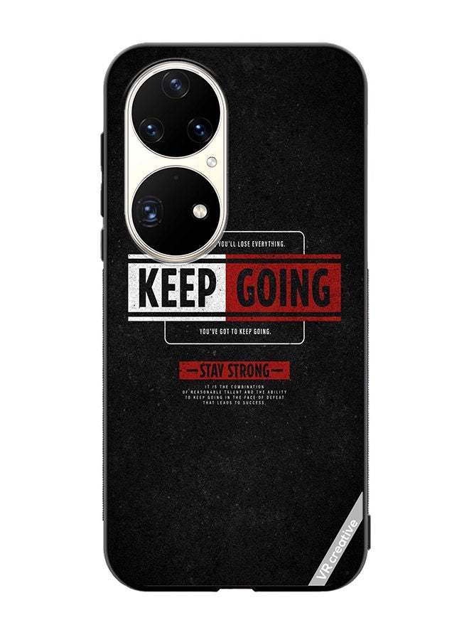 VR CREATIVE Protective Case Cover For Huawei P50 Pro Keep Going Design Multicolour - Image 1