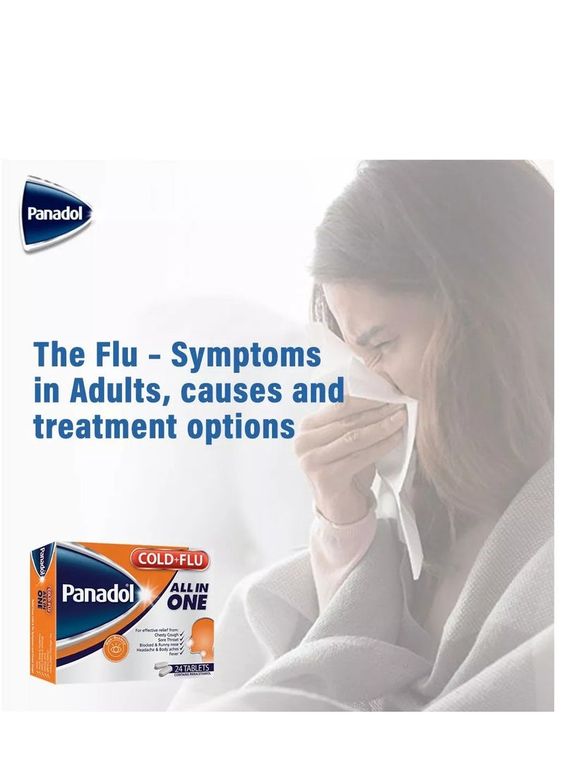 Panadol Cold And Flu All In One Tablets-24'S. - Image 3
