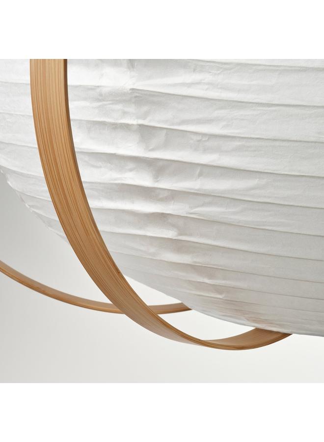 erorex Pendant Lamp Shade, White/Bamboo, 67 Cm - Image 2