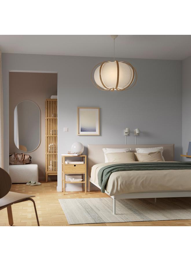 erorex Pendant Lamp Shade, White/Bamboo, 67 Cm - Image 5