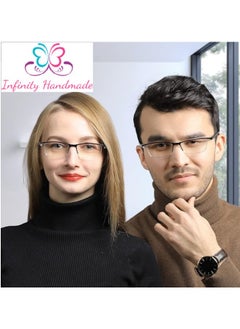 Reading Glasses Anti Blue Light & & Anti Reflection Men & WOMEN Presbyopia Glasses Spring Leg Half Business  Blocking Blue Light/Smart Screen Digital, Exclusive from Seller INFINITY-HANDMADE Only - pzsku/Z4554522C6197B8C2B5A0Z/45/_/1733519891/1ad91404-ab72-4fc8-b025-1f36d7f2fd60