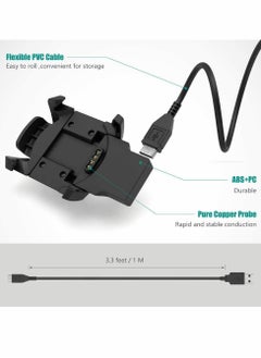 Y&D Smartwatch Charger for Garmin Fenix 3, 3 Sapphire, HR, Quatix Tactix Bravo, D2 Bravo Smartwatch, USB Charging Cable Clip 3.3ft 100cm, Fitness Tracker Accessories  - Image 2