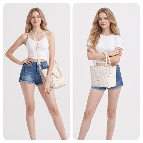 MEXS Lunch Bag for Women Adult Large Insulated Lunch Box Girl Cute Corduroy Lunch Tote Bags Reusable Leakproof Cooler Work Picnic - Image 3