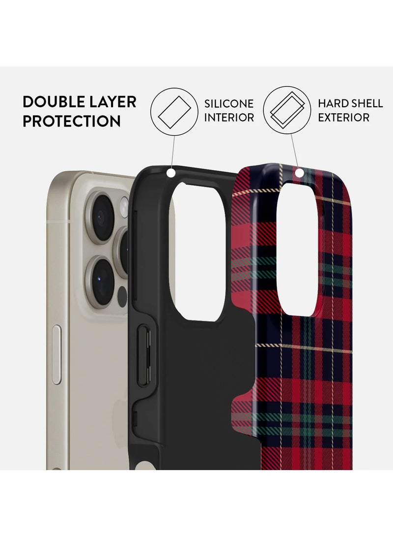 BURGA iPhone 16 Pro Case, 2 Piece Hard Shell + TPU Interior, Shock Absorption, All Port Accessible, Raised Bezel For Screen & Camera Protection, Never Fading HQ Print, Sweater Weather - Image 2