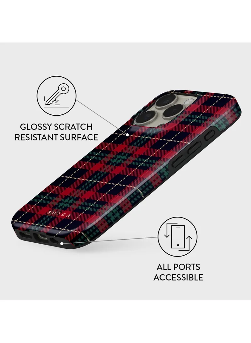 BURGA iPhone 16 Pro Case, 2 Piece Hard Shell + TPU Interior, Shock Absorption, All Port Accessible, Raised Bezel For Screen & Camera Protection, Never Fading HQ Print, Sweater Weather