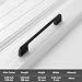 Shozafia 5 Pack Kitchen Cabinet Handles Solid Black Drawer Pulls Long Cabinet Hardware for Dresser Furniture 583 inch - Image 2