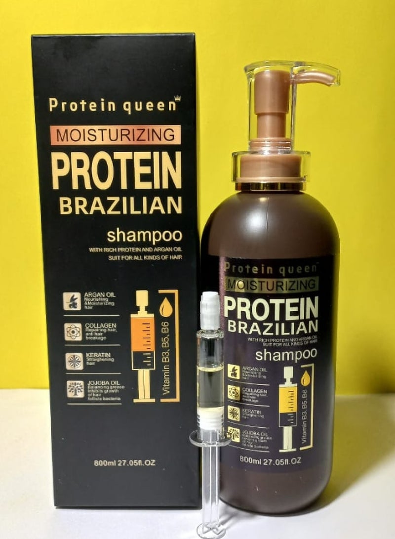 Protein queen Moisturizing Protein Brazilian Shampoo 800 ml
