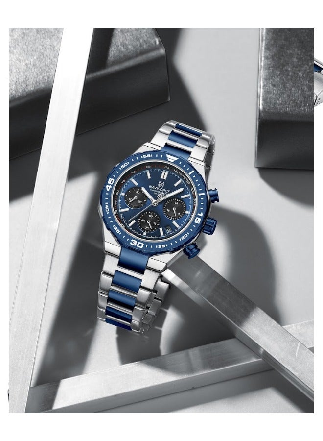 Men’s Watch Chronograph Business Quartz Wrist Watches Waterproof  NF8049