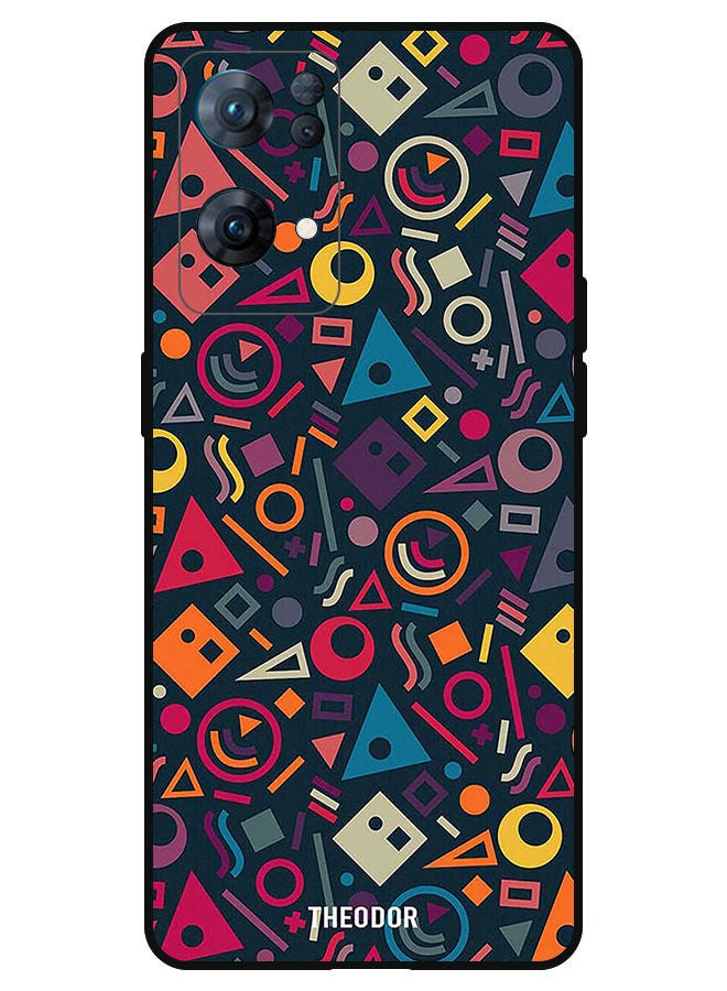 Theodor غطاء حماية لجهاز OPPO Reno 7 PRO 5G بتصميم رسومات عشوائية - Image 1