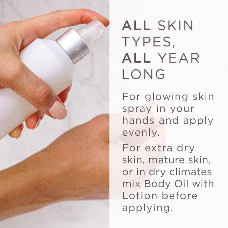 Zents Luminous Cashmere Body Oil (Petal Fragrance) | Moisturizing Body Oil with Vitamin E & Organic Coconut Oil | Softens & Smooths Skin | 8 fl oz - Image 4