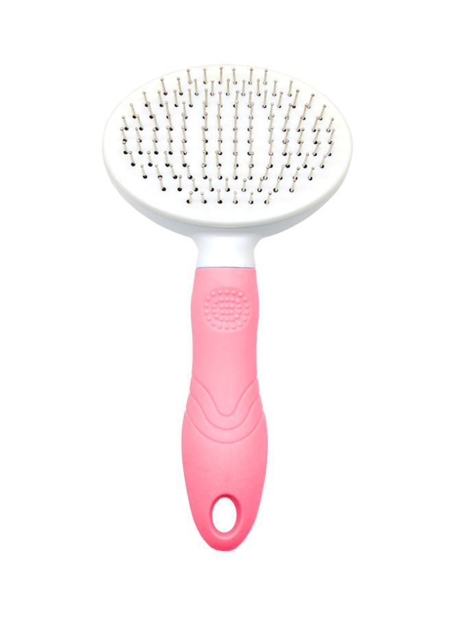 NIBEMINENT Shedding Tool Brush Comb Pink/White - Image 1