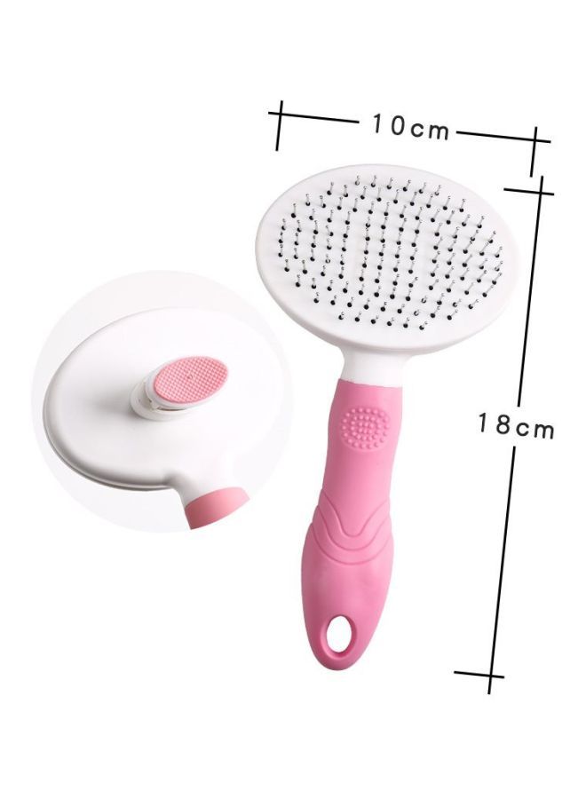 NIBEMINENT Shedding Tool Brush Comb Pink/White - Image 2