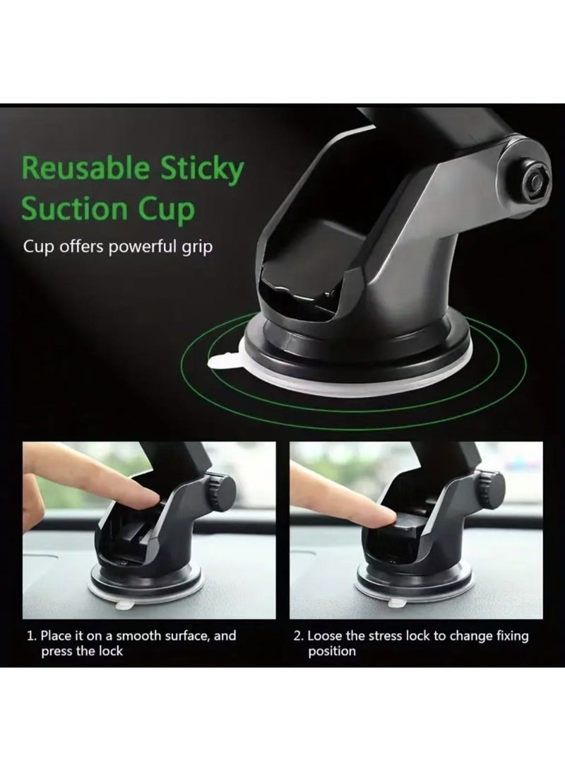 Universal Hands Free Automobile Cell Phone Holder，Car Phone Mount for Auto Hands Free, Stand for Vehicle Dashboard Cell Smartphone Apple iPhone Pro Max Samsung Xiaomi - Image 4
