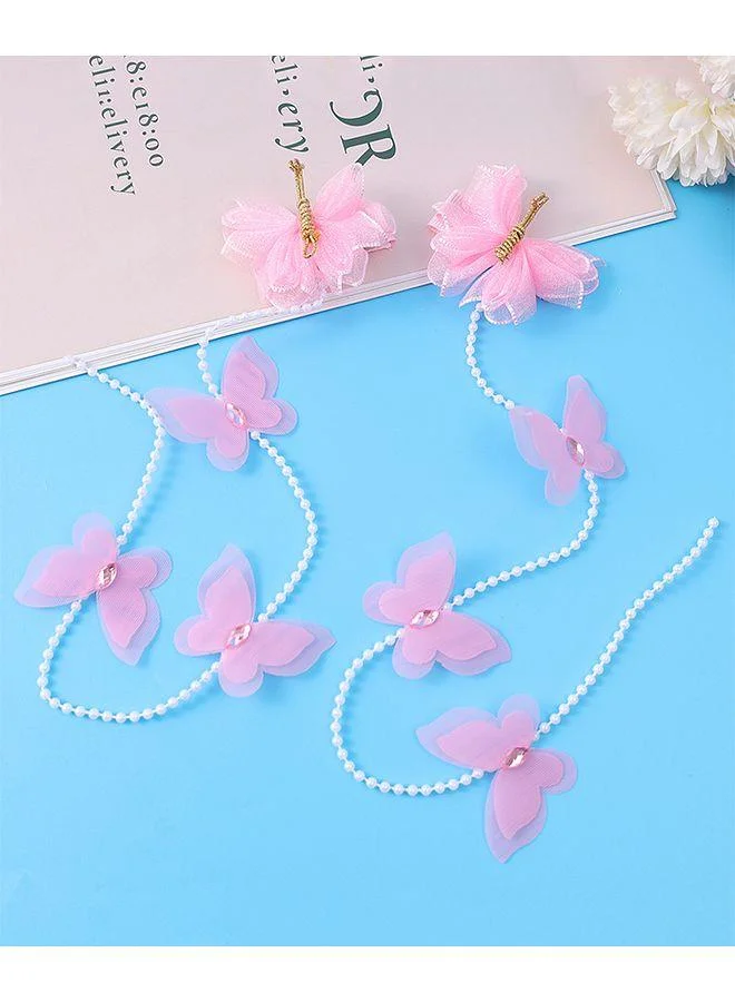 Mark & Mia Mark & Mia Butterfly Clips, Attractive Design, Versatile, Sturdy, 24 Months+, Pink - 2 Pieces
