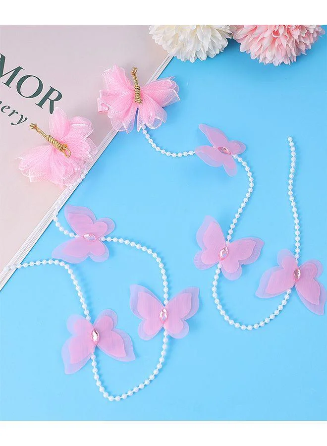 Mark & Mia Mark & Mia Butterfly Clips, Attractive Design, Versatile, Sturdy, 24 Months+, Pink - 2 Pieces