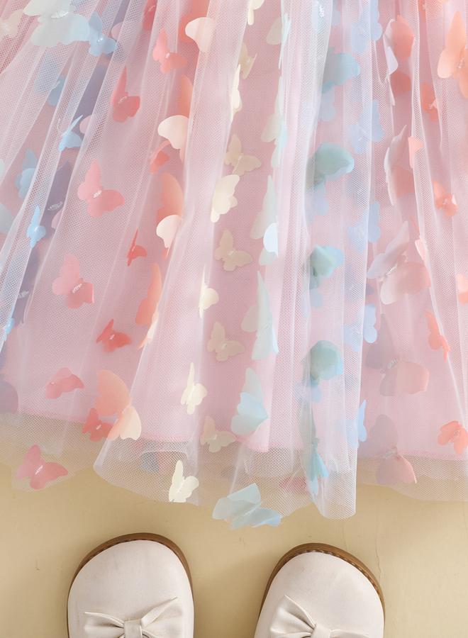 Take Two Ruffled Detail Mesh Hem Dress - Image 4