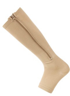 RATSAW Compression Socks Zipper Leg Calf Sleeves Toeless for Running Hiking Climbing Driving Standing Flight Swelling Pain Relieve  - Image 4