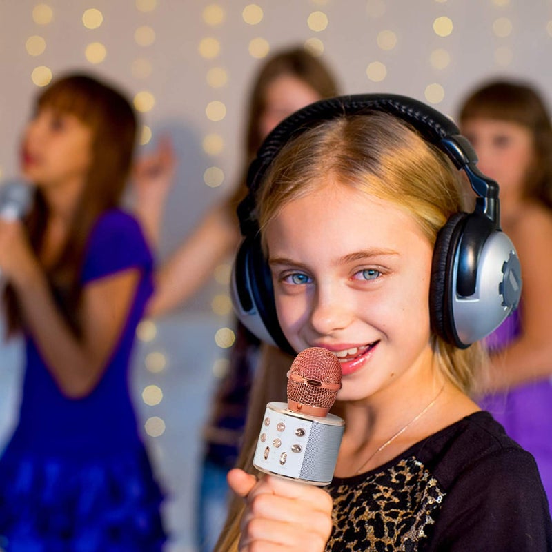 Keyian Karaoke Microphone for Kids - Rose Gold - Image 3