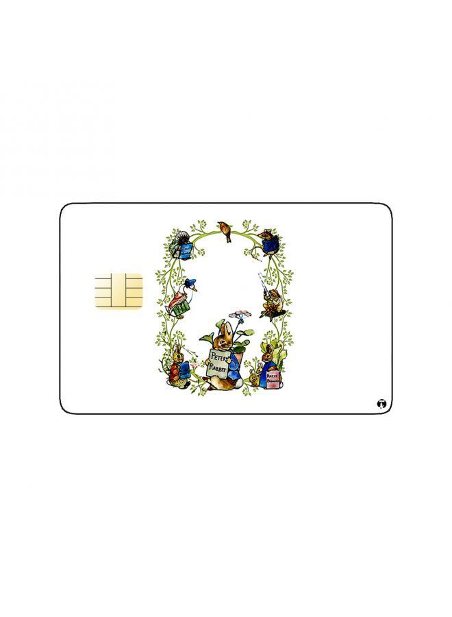 RKN PRINTED BANK CARD STICKER Cute Farm Animals Vintage Art - Image 2