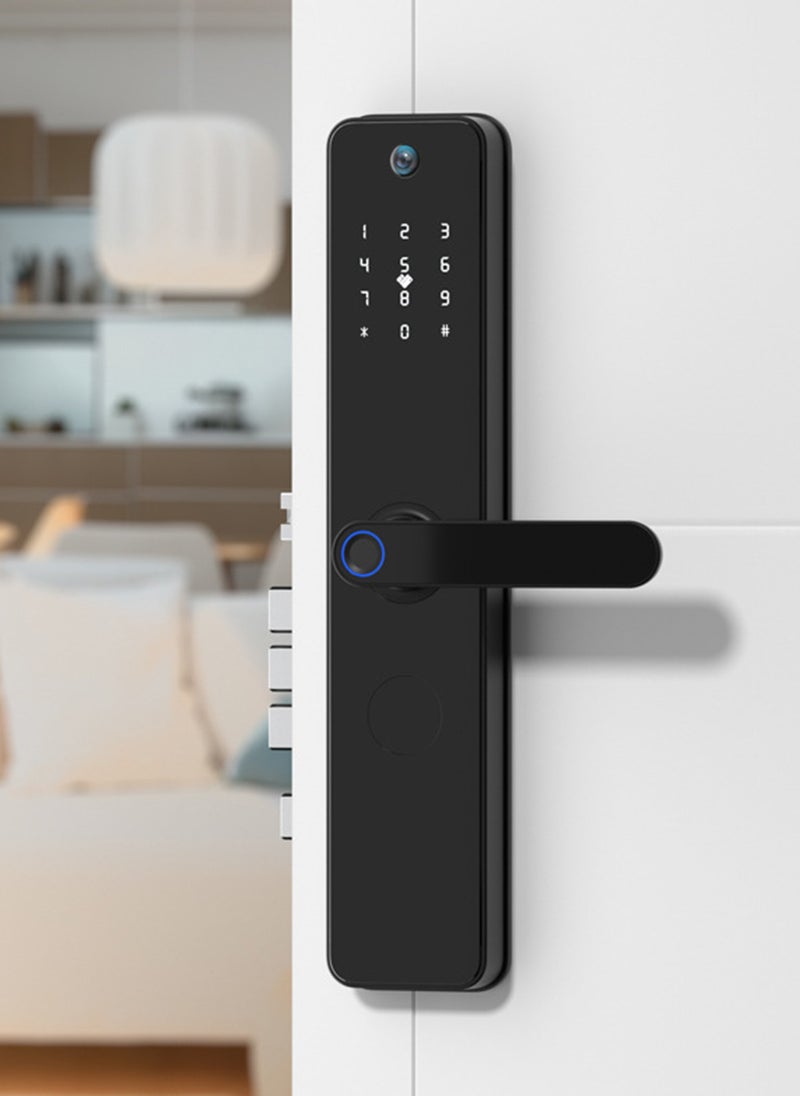 Sharpdo Smart Lock , Keyless Entry Door Lock with Camera, Smart Deadboalt, App Remote Control, NFC/IC Card, Auto-Lock, Waterproof, Works with Tuya - Image 4