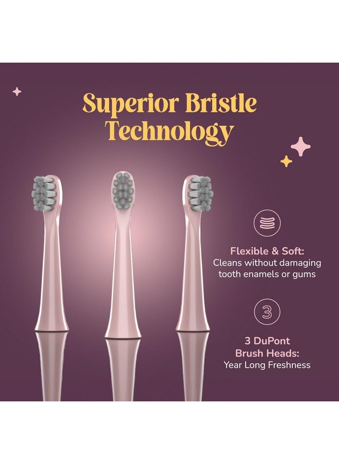 CARESMITH - Spark Z Electric Toothbrush | 3 Brush Heads With Cover | 35000 Sonic Vibrations | Toothbrush Electric Adult | Electric Toothbrush For Men & Women | Usb Type C | (Sunset Pink) Ipx7 Waterproof - Image 1
