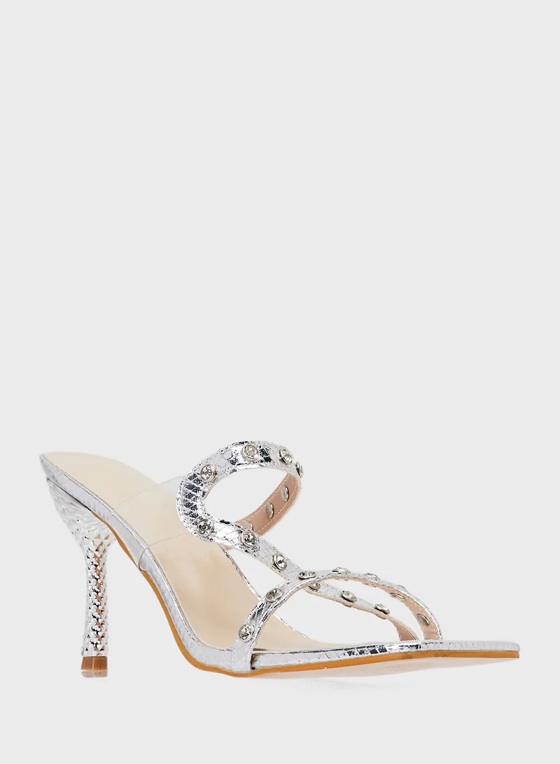 ايلا Embellished Heeled Sandal