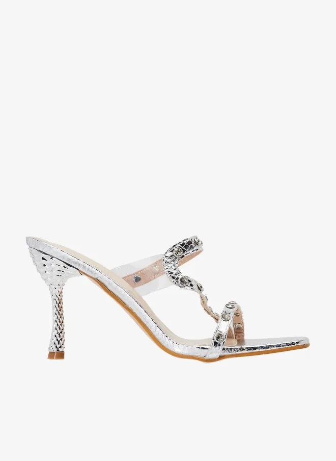 ايلا صندل بكعب مزخرف