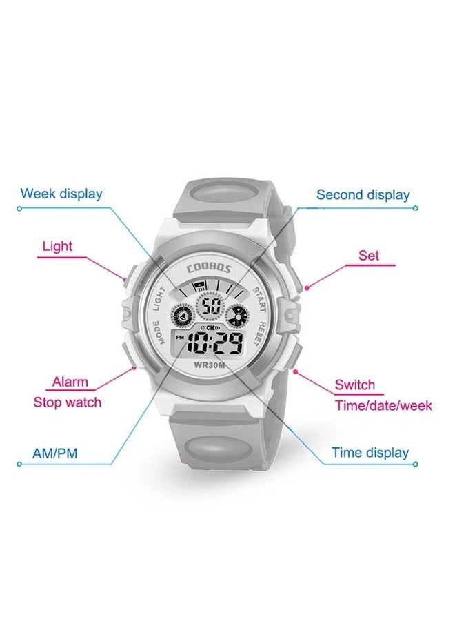 Coobos - Kids' Water Resistant Rubber Digital Watch - Image 1