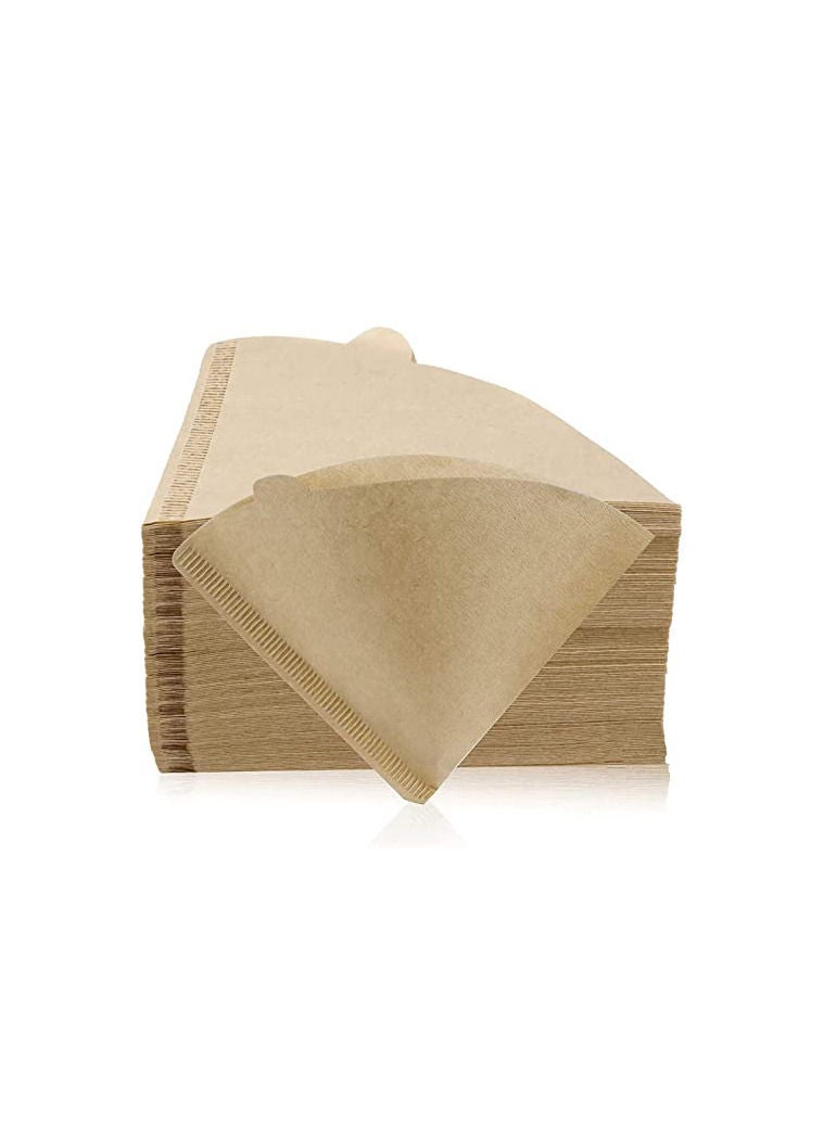 ميبرو طقم تقطير القهوة بقاعدة  تقطير قهوة خشبية مجموعة V60 من 4 قطع تحضير القهوة بالتقطير - Image 2