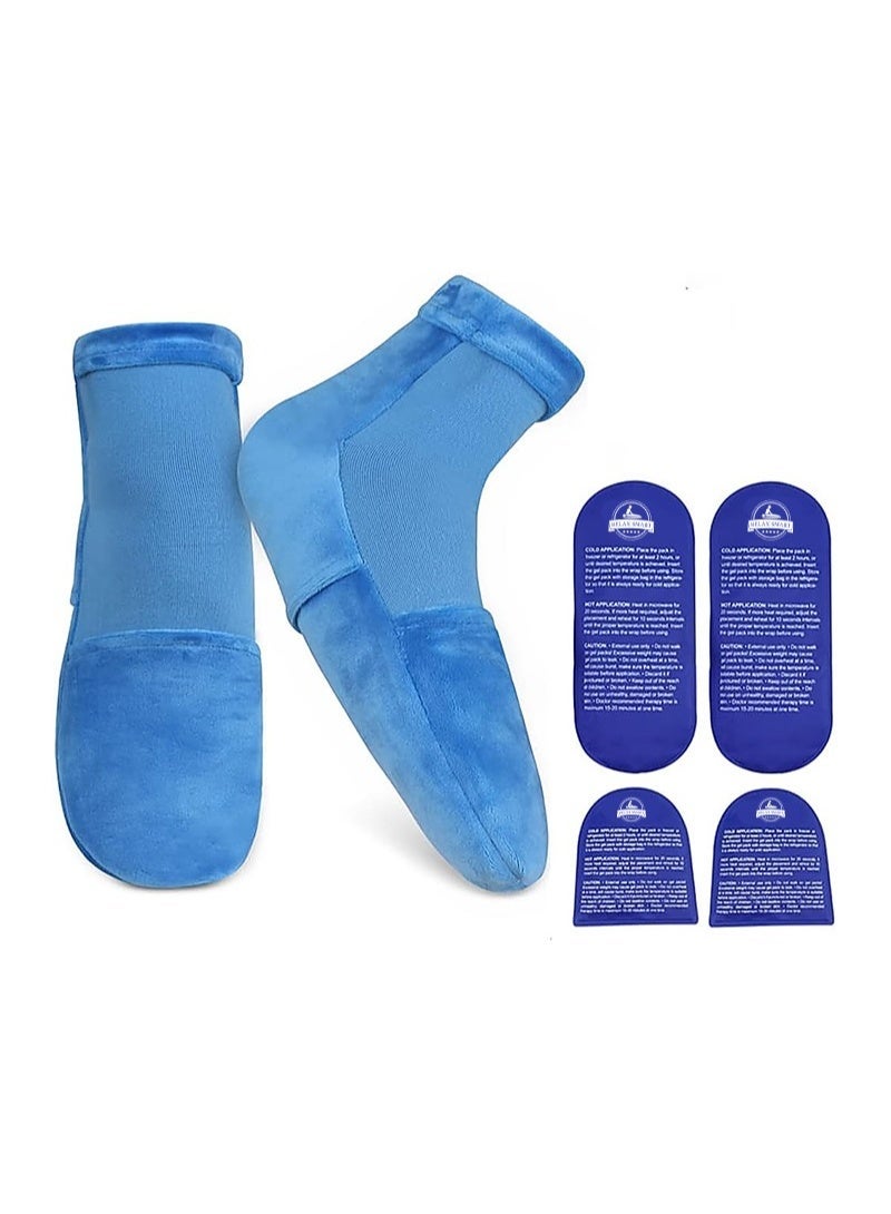 Relax Smart Replacement Gel Ice Packs for Cold and heat Therapy Socks Ice Pack 8Piece Set Extra Reusable Ice Pack Compresses for Injuries SM BlueBundle - Image 2