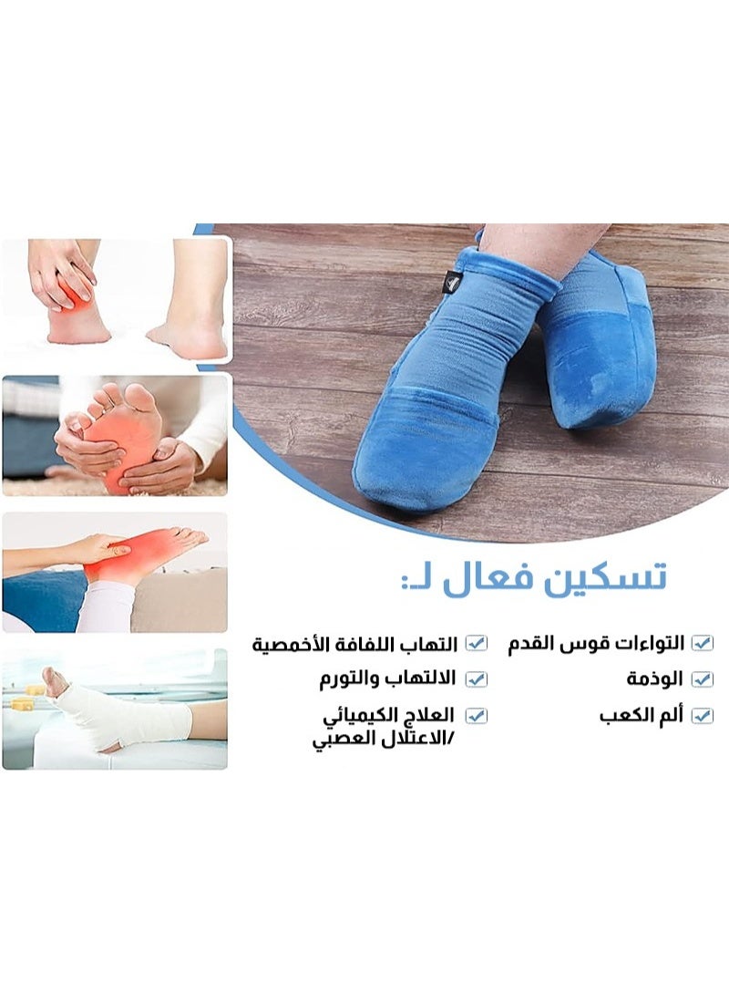 Relax Smart Replacement Gel Ice Packs for Cold and heat Therapy Socks Ice Pack 8Piece Set Extra Reusable Ice Pack Compresses for Injuries SM BlueBundle - Image 3