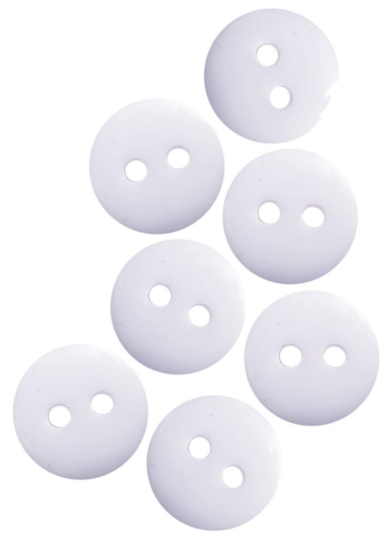 Nesha Design Components NDC Arctic White Sewing Craft Buttons 100 Pack - Image 5