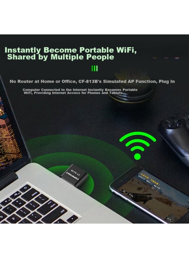 Comfast Cf-813b Dual-band 650m Bluetooth 5g Wireless Network Adapter For Desktop And Laptop Computers, Wifi Receiver And Transmitter, Bluetooth And Wifi Two-in - Image 2