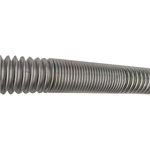 METER STAR Propane fire Pit Whistle Free Gas Flex Line for Fire Pit and Fireplace - Stainless Steel (24" Long) 1/2" NPT Male x 1/2" NPT Female Corrugated Pipe - Image 5