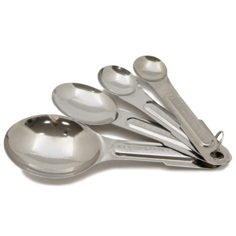 Chef Craft Measuring Spoons 4 Piece Set Stainless Steel