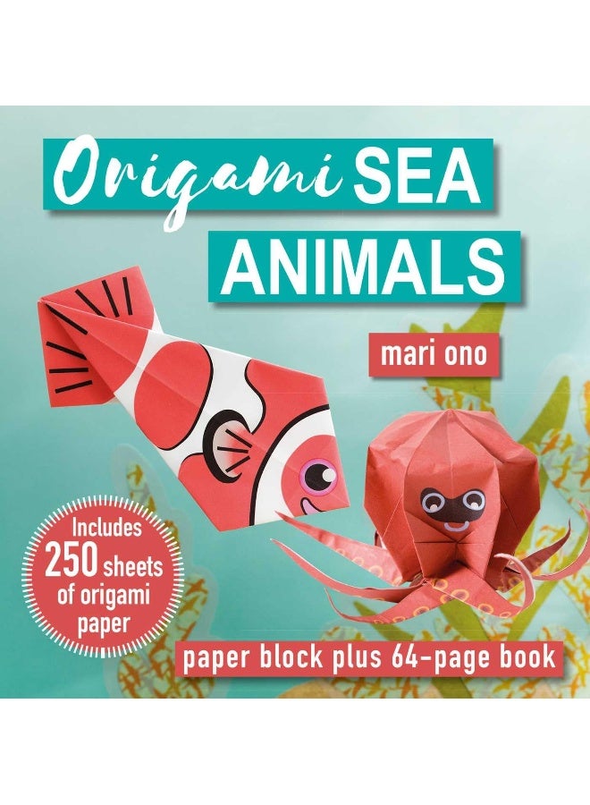 Origami Sea Animals: Paper block plus 64-page book  - Image 1