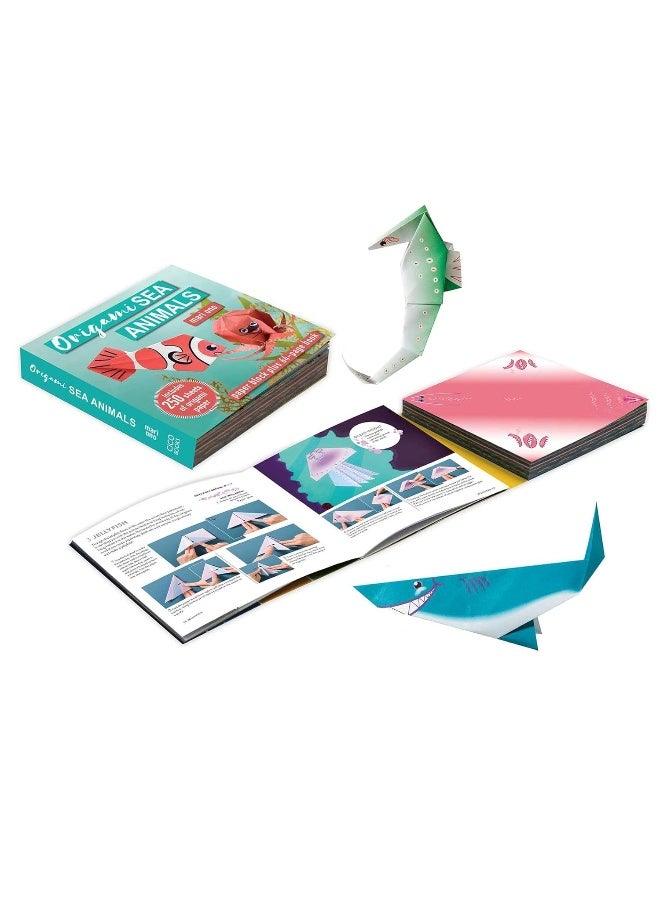 Origami Sea Animals: Paper block plus 64-page book  - Image 2